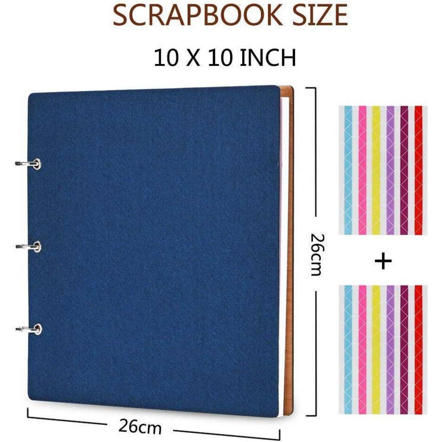 Fotoalbum DIY Hochzeit Gästebuch 80 Seiten Jubiläum Hellblau 26X 26CM