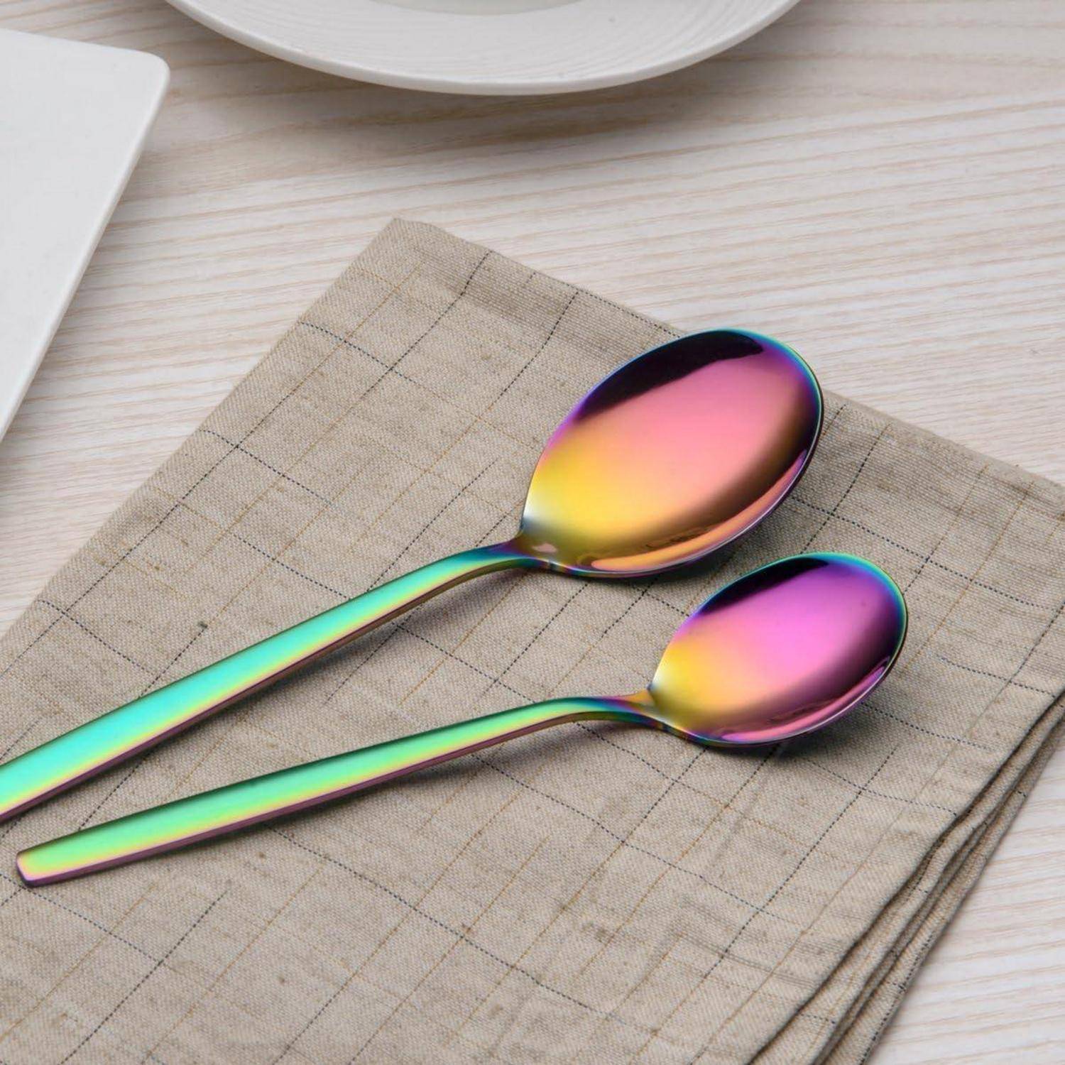 Besteckset Titanium Regenbogen Plated 30 Stück Service 6 04.regenbogen