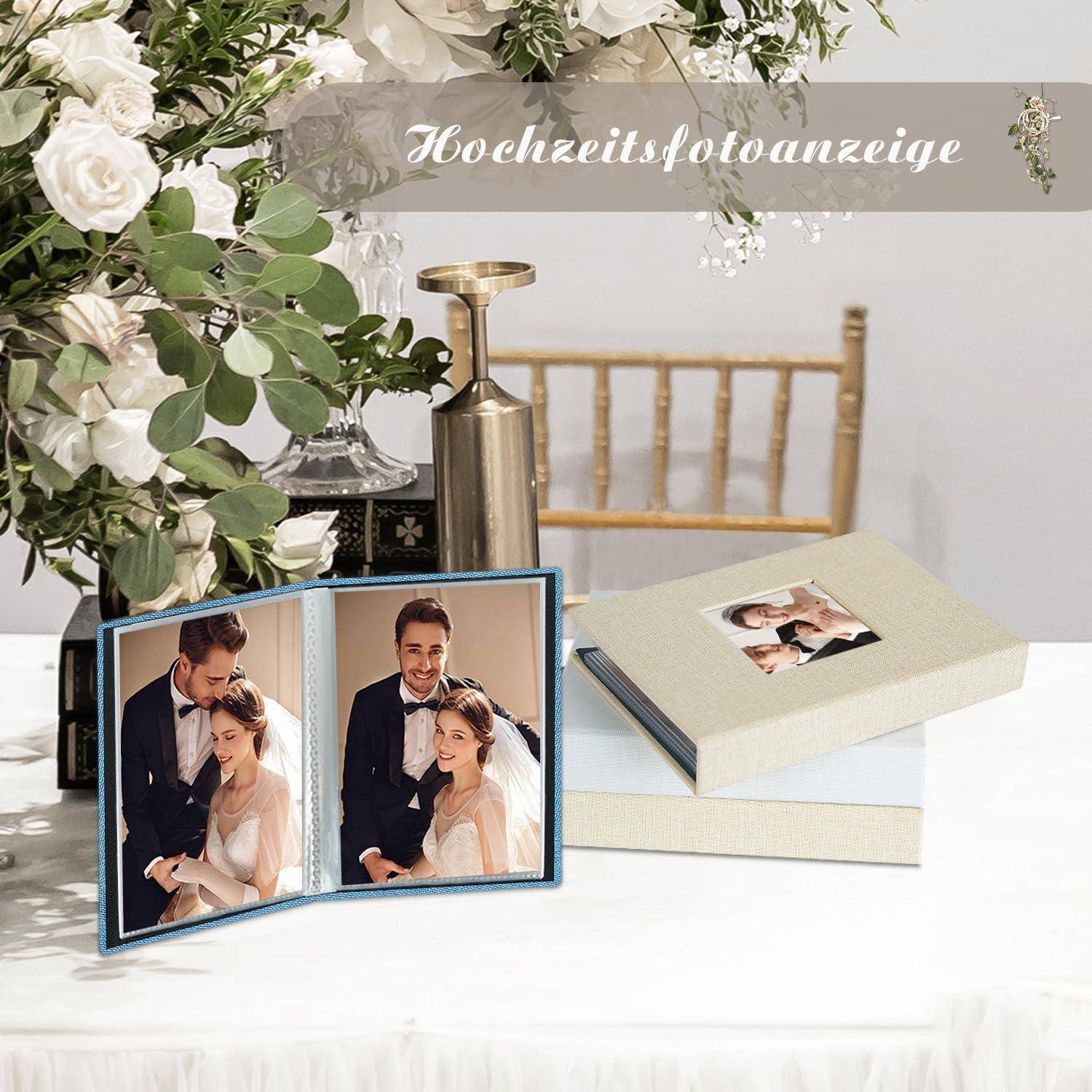 Fotoalbum 10x15 Taschen Top Loading Leinen Mini 2 50 Fotos 2PK Teal