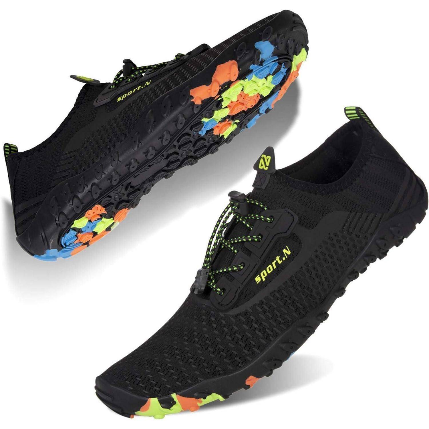 Strandschuhe Badeschuhe Aquaschuhe Surfschuhe 42 EU Zb244 Schwarz
