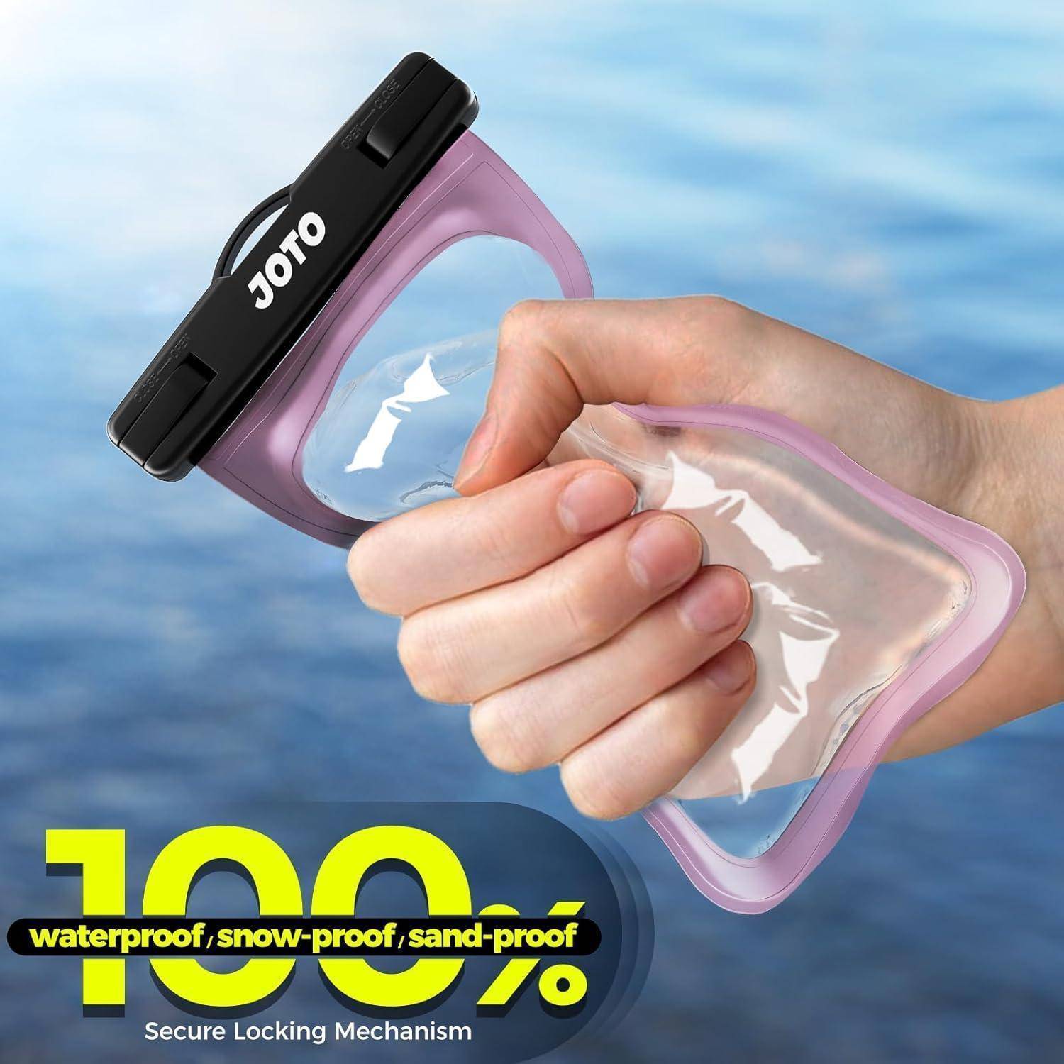 Handyhülle Wasserdicht Unterwasser IPX8 7 Zoll 9-Clear Lila