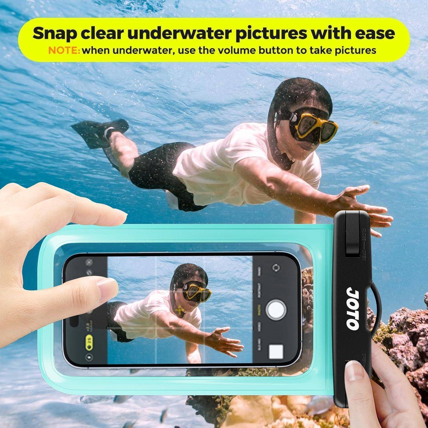 Handyhülle Wasserdicht IPX8 Unterwasser 7 Zoll 7-Grün