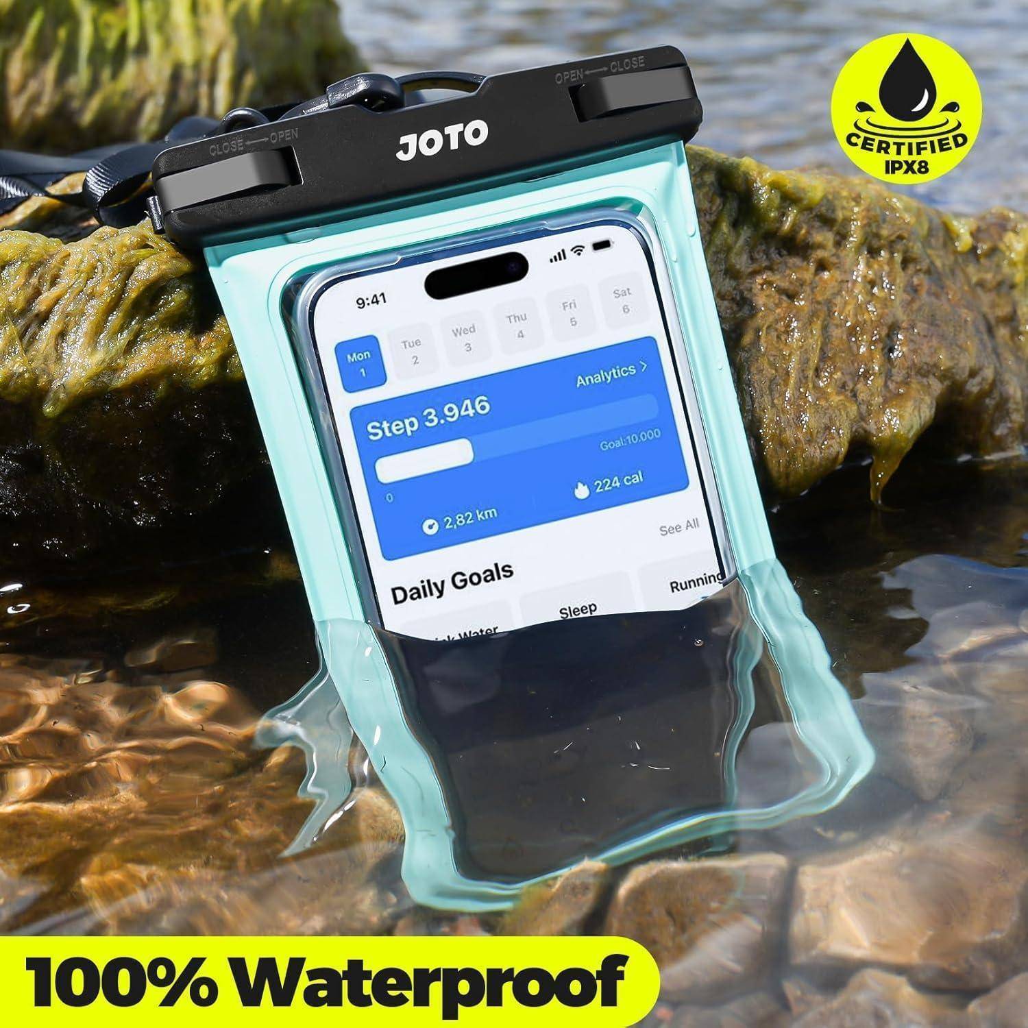 Handyhülle Wasserdicht IPX8 Unterwasser 7 Zoll 7-Grün