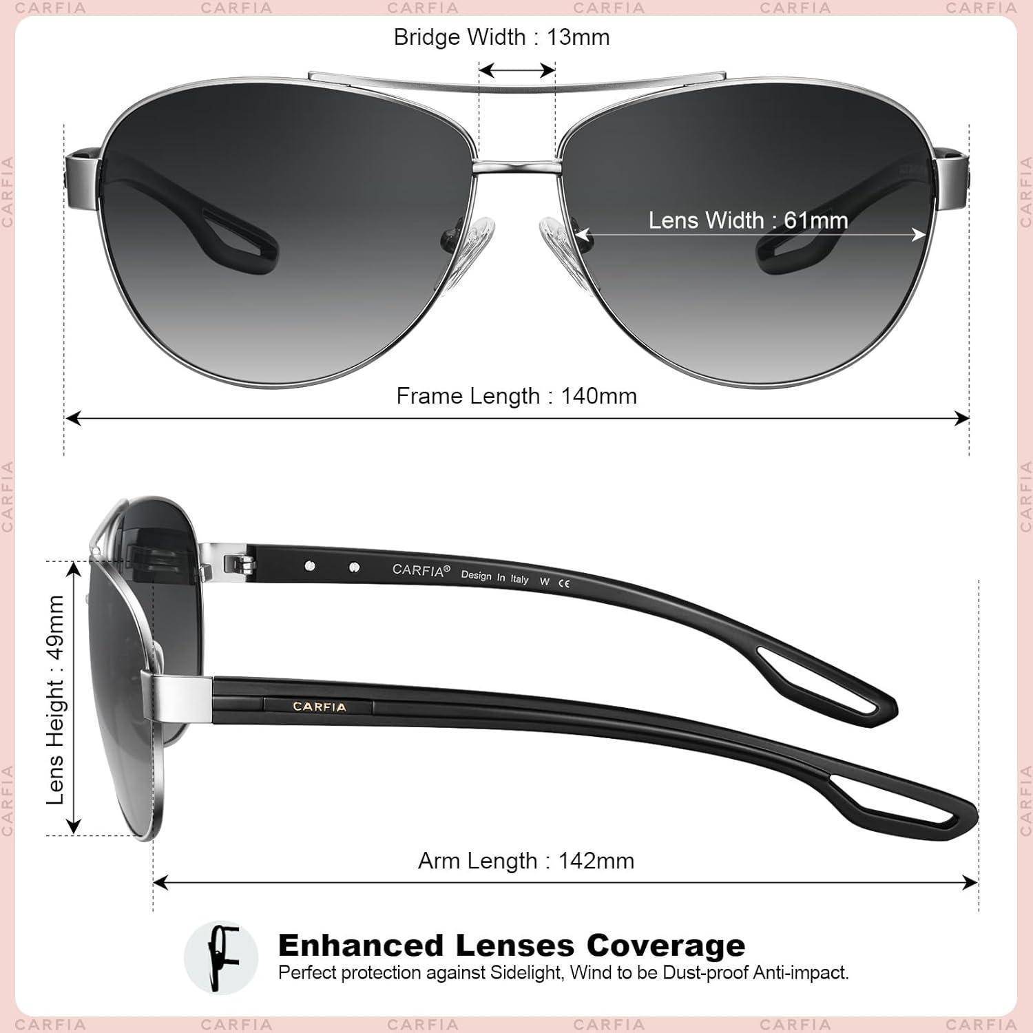 Sonnenbrille Polarisierte Damen Rahmen Silber Linsen Farbverlauf Grau