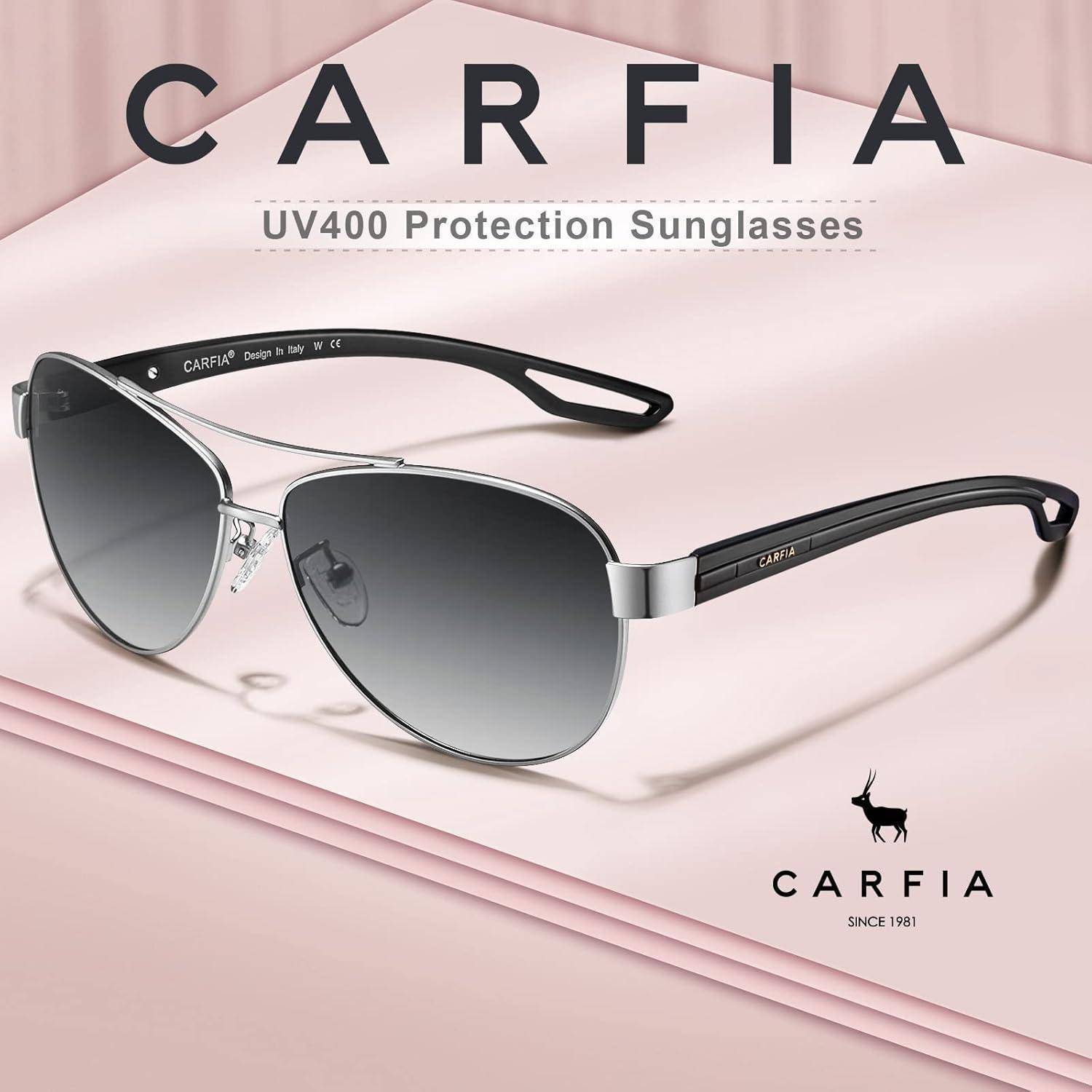 Sonnenbrille Polarisierte Damen Rahmen Silber Linsen Farbverlauf Grau