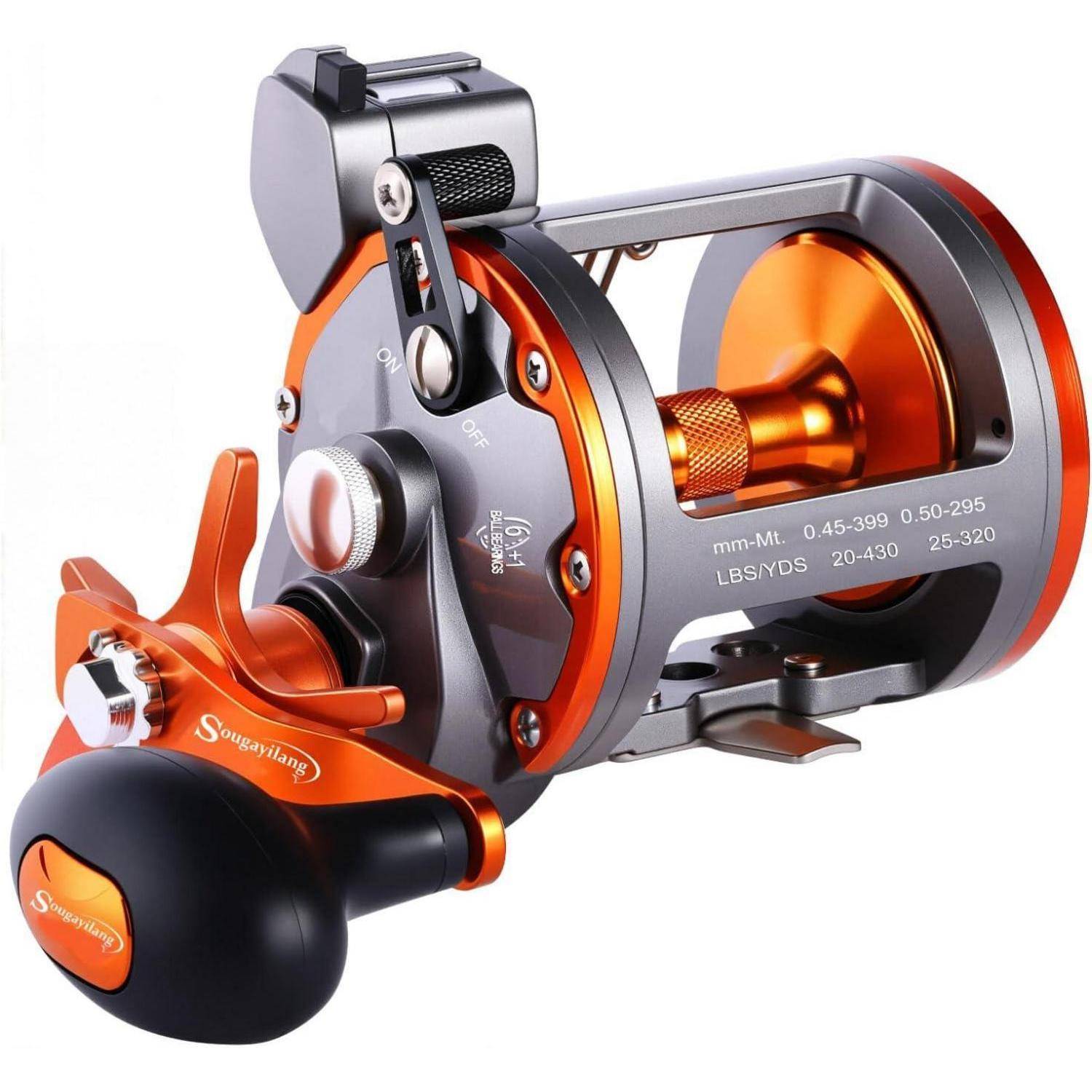 Angelrolle Schnurzähler Wasserwaage B-Thunder LS II 3000 Linkshänder