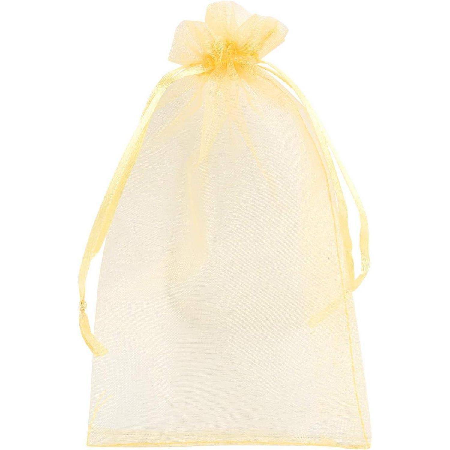 Organzasäckchen Organzabeutel Schmuck 10*15cm,120pcs Gold