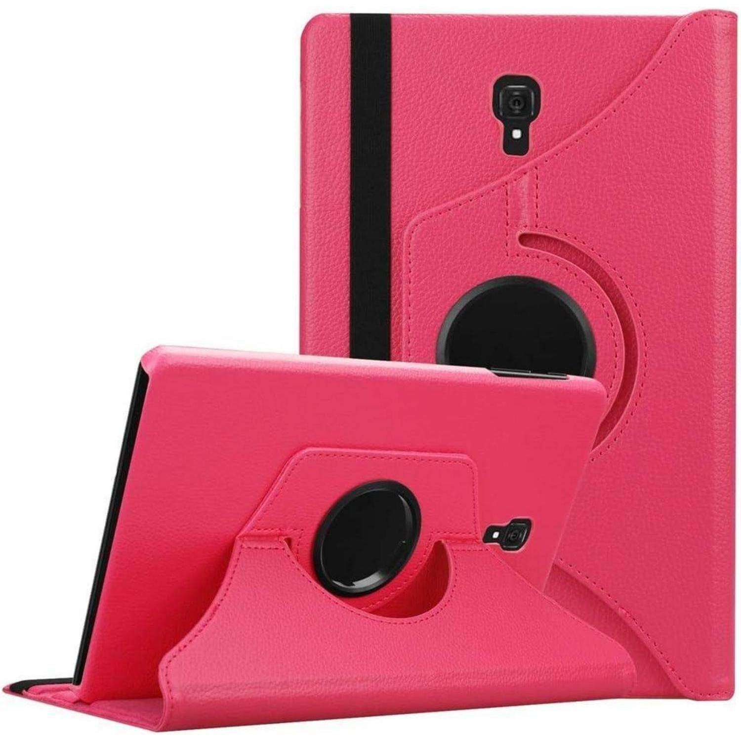 Hülle Tab A 10 5 2018 Folio 360 Leder Auto Schlaf Wach rosa