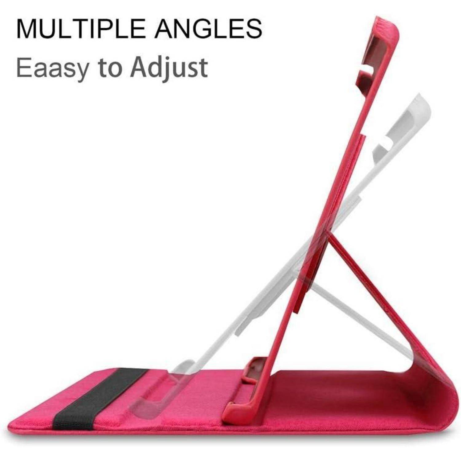 Hülle Tab A 10 5 2018 Folio 360 Leder Auto Schlaf Wach rosa