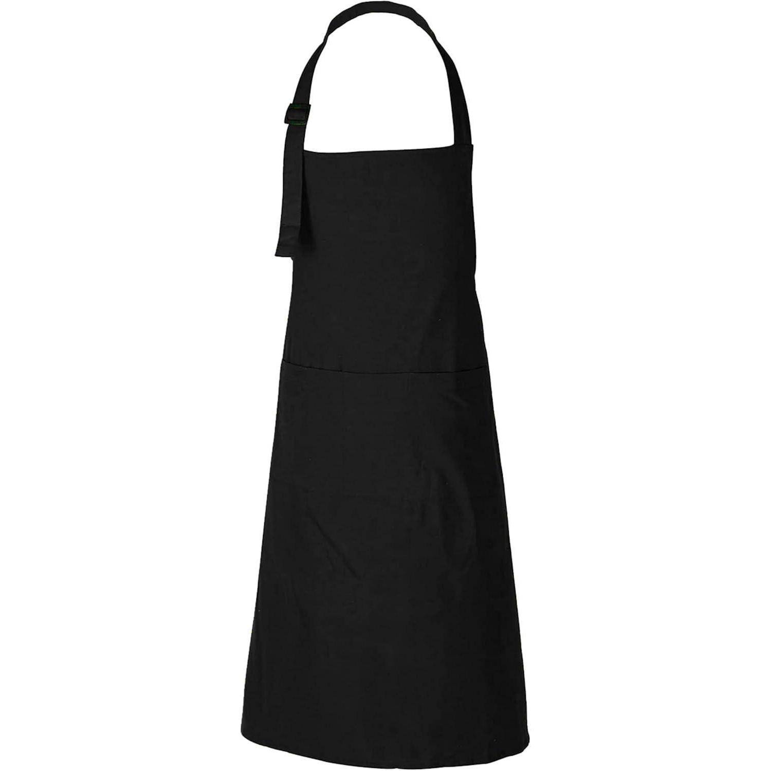 Kochschürze Baumwolle 69x89cm 3 Taschen Frauen Männer 1 Schwarz