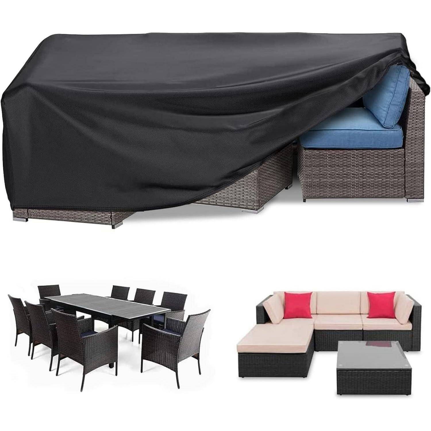 Gartenmöbelabdeckung wasserdicht 420D Oxford AntiUV Rattan 150x90x70cm