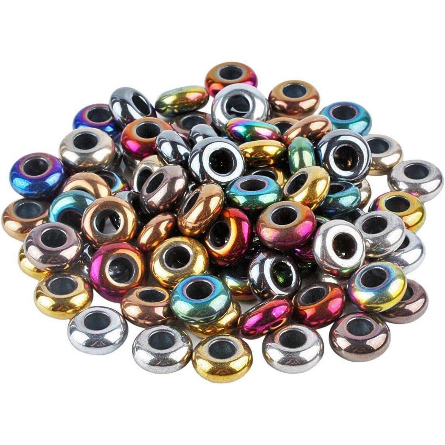 Perlen Rondelle Polierter Hämatit (14mmx8mm, Packung mit 20 Stück)