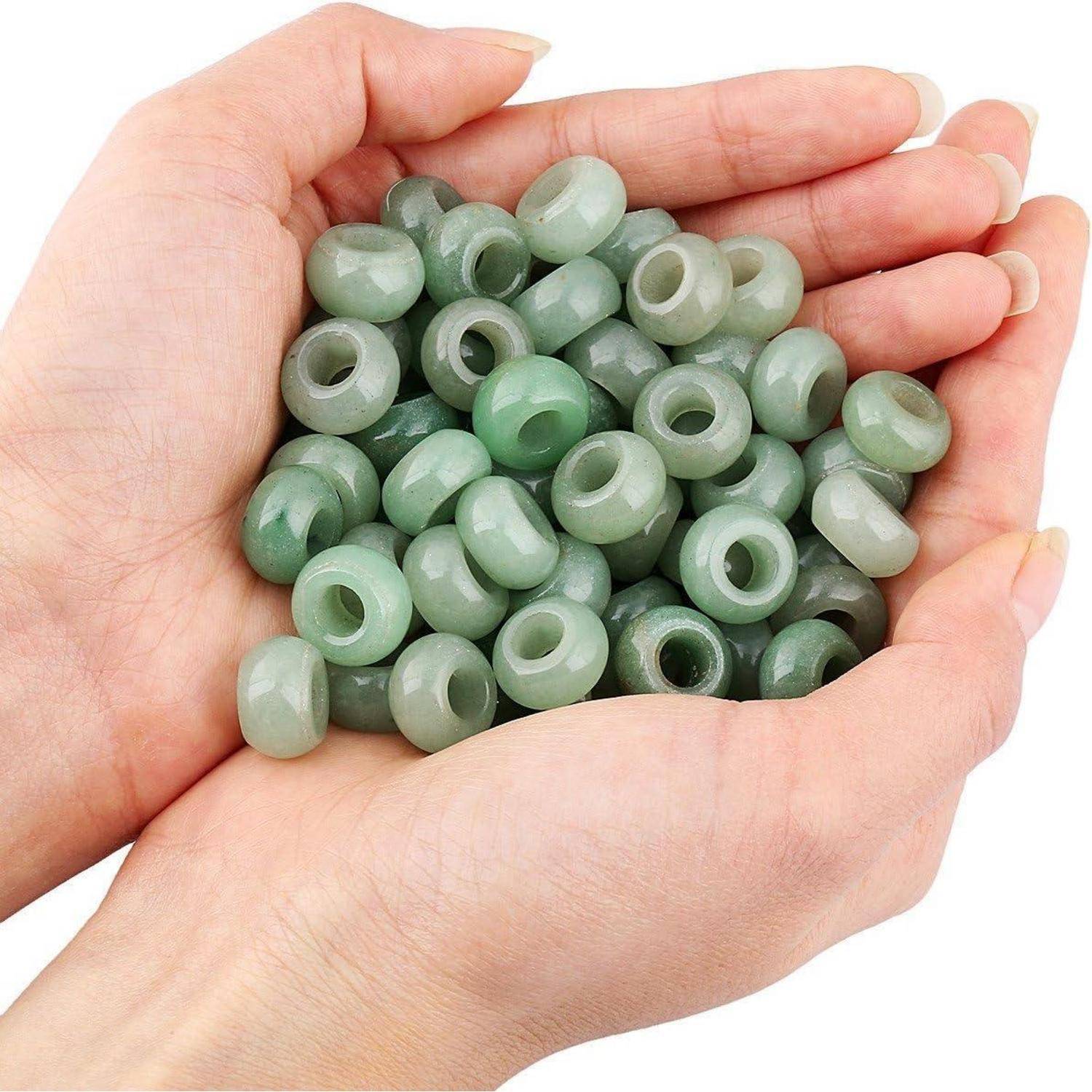 Schmuckperlen Grüner Aventurin (12mmx6mm, Packung mit 20 Stück)