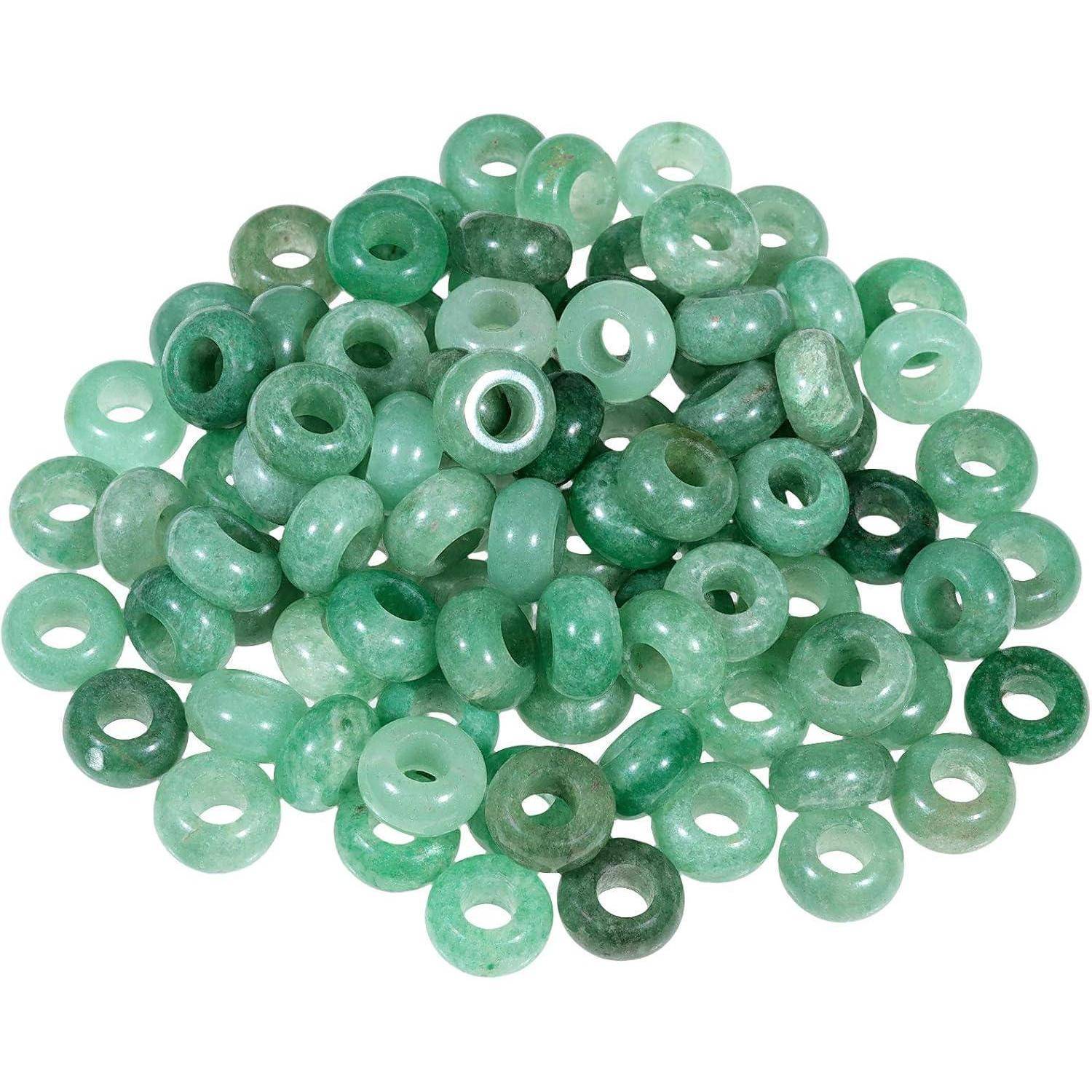 Perlen Rondelle Grüner Aventurin 14mmx8mm Packung mit 20 Stück