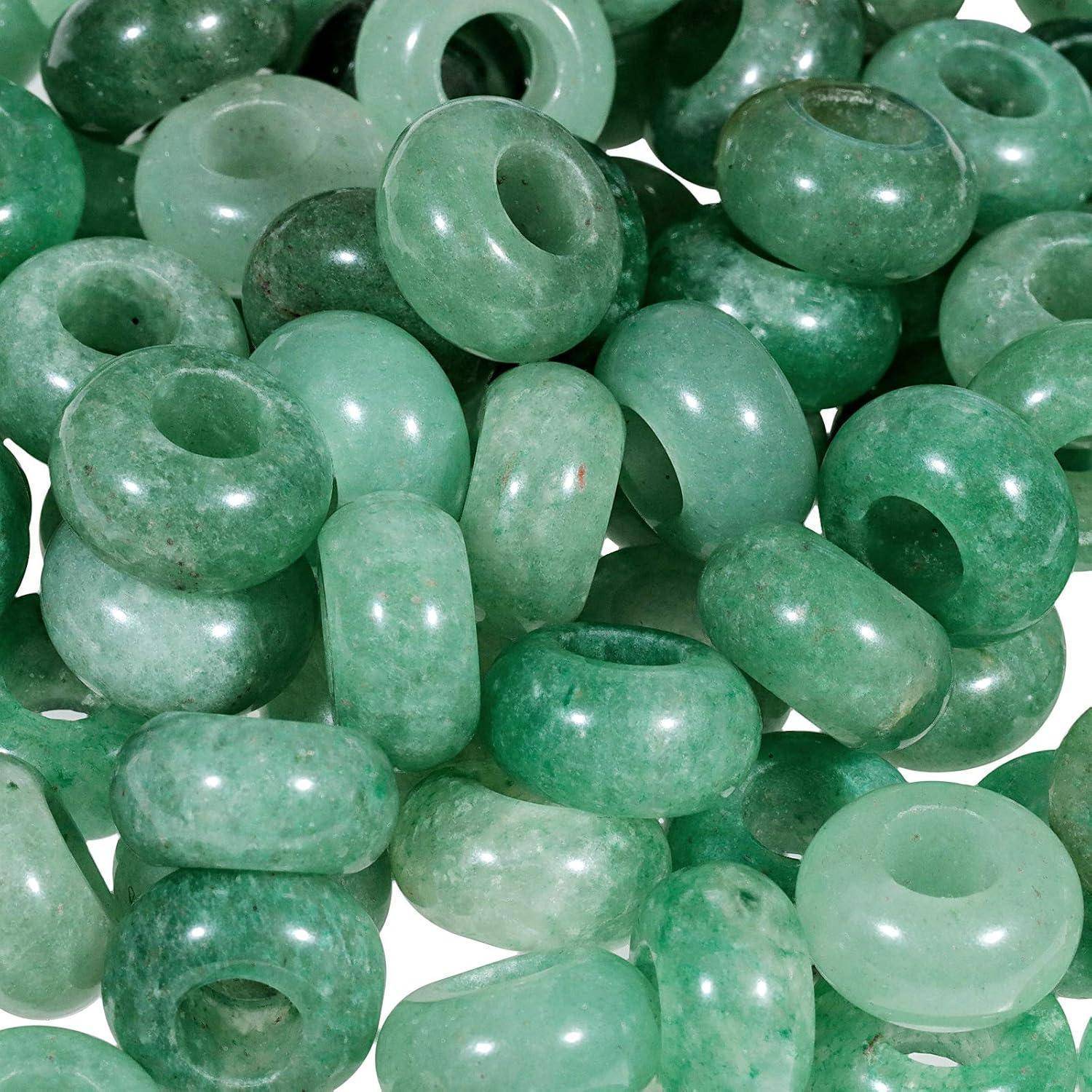 Perlen Rondelle Grüner Aventurin 14mmx8mm Packung mit 20 Stück