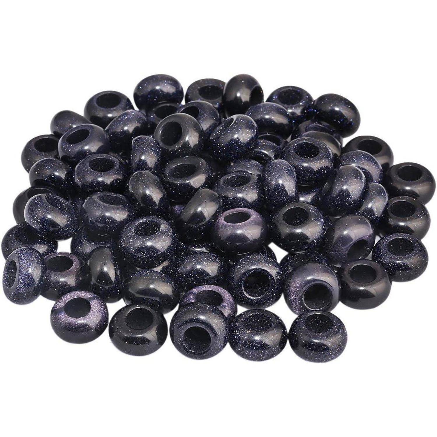 Schmuckperlen Blauer Sandstein 14mmx8mm Packung mit 20 Stück
