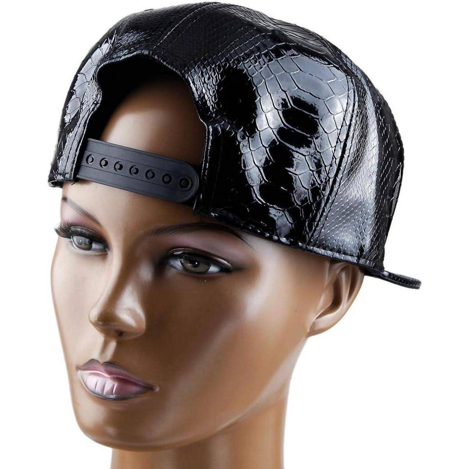 Snapback Kappe Unisex Hip Hop Einheitsgröße Schwarz(einstellbar)
