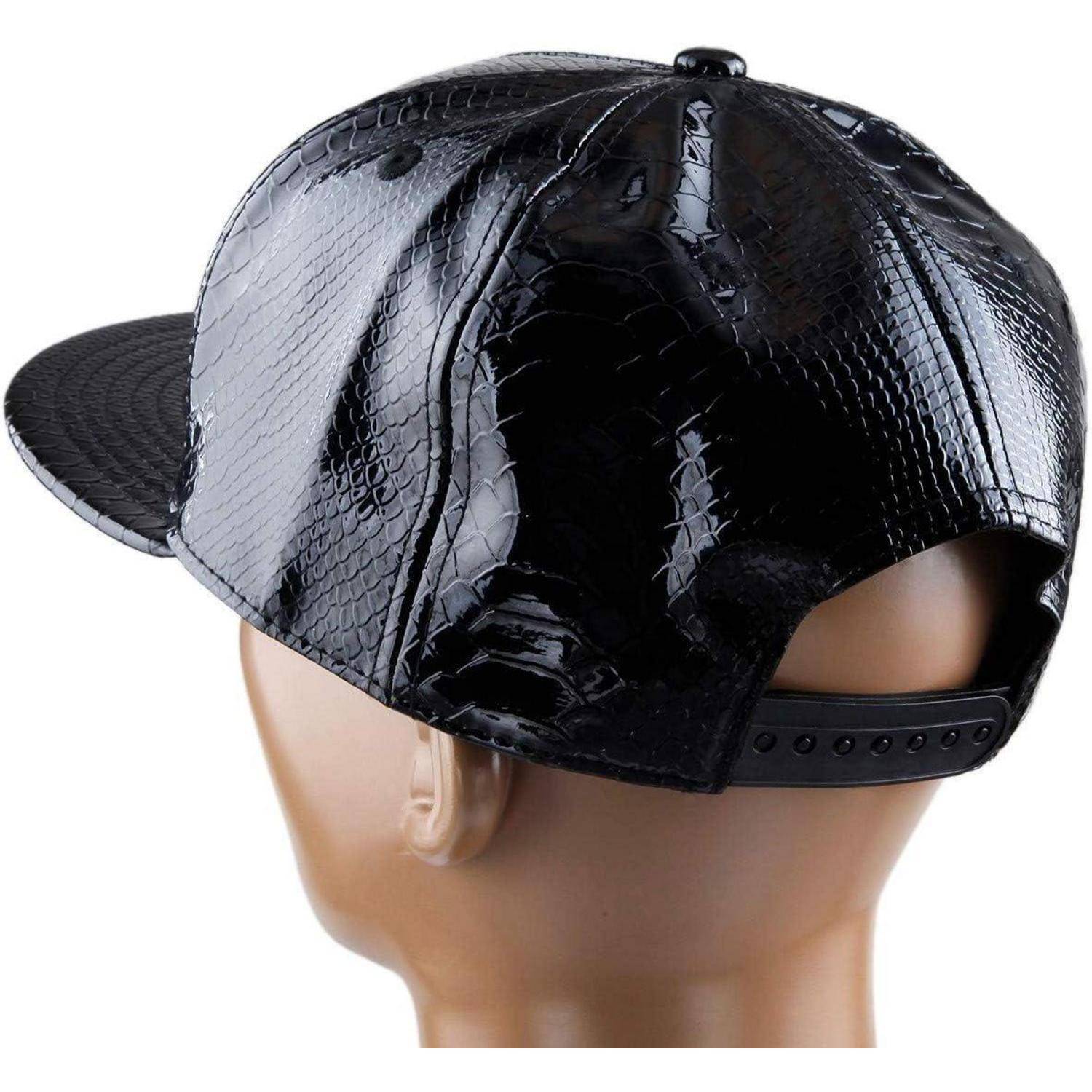 Snapback Kappe Unisex Hip Hop Einheitsgröße Schwarz(einstellbar)