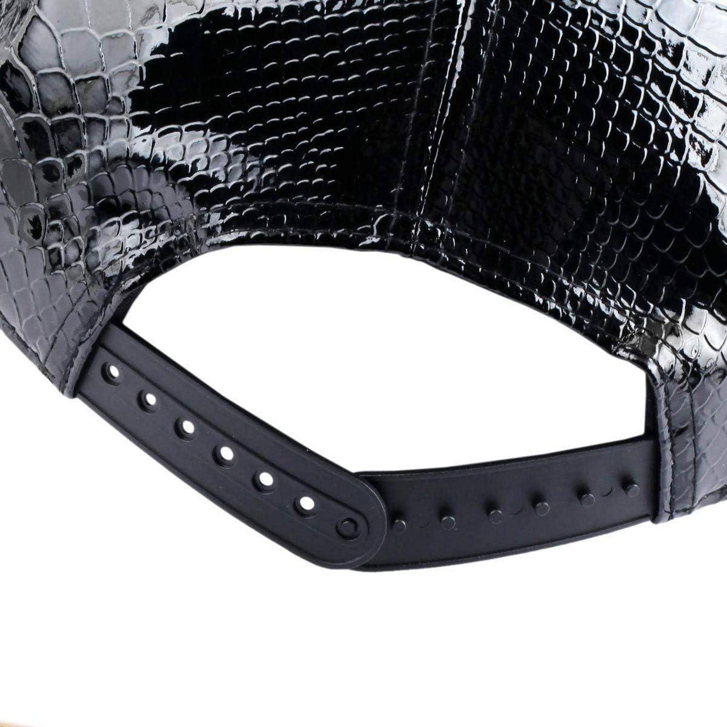 Snapback Kappe Unisex Hip Hop Einheitsgröße Schwarz(einstellbar)