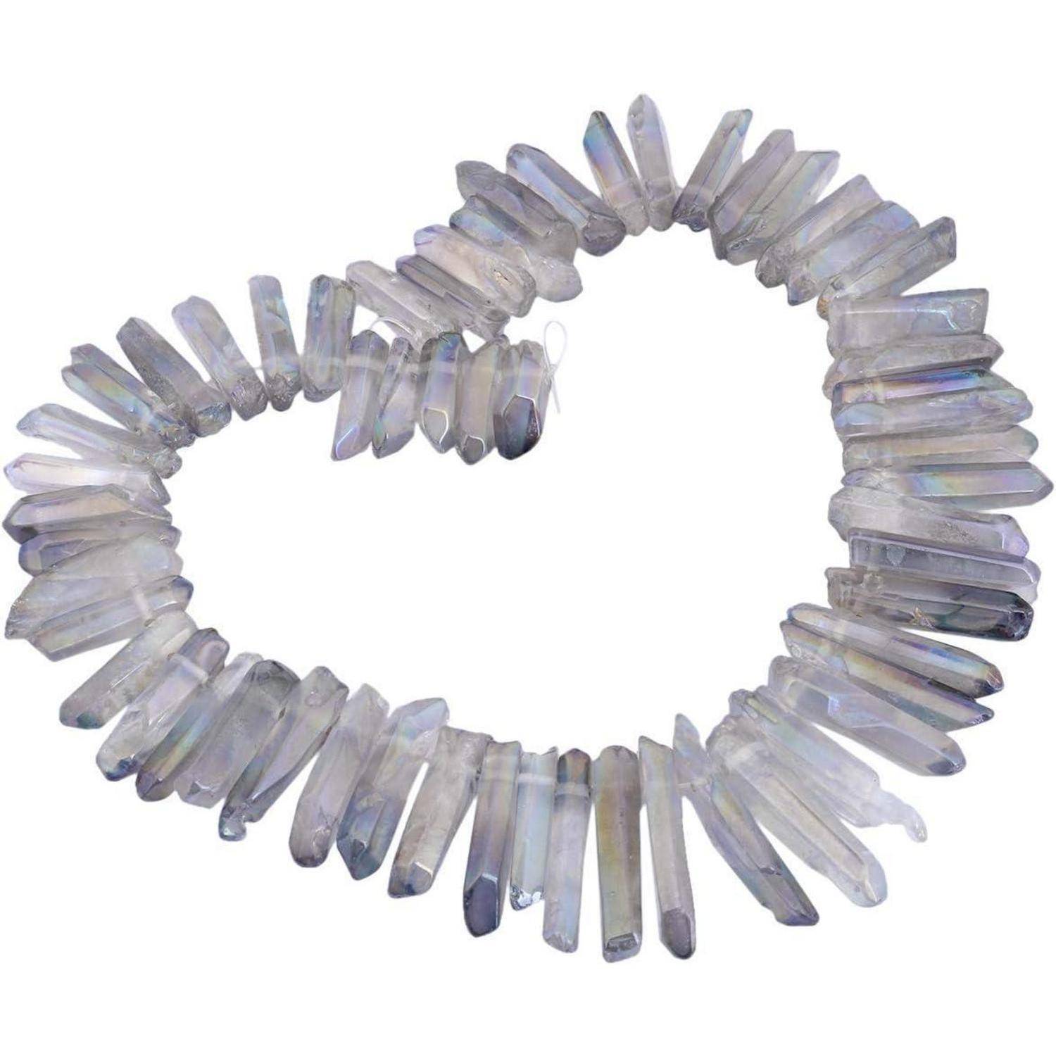 Perlen Titanium Kristall Transparent Regenbogen grob 13mm 45mm Perlen