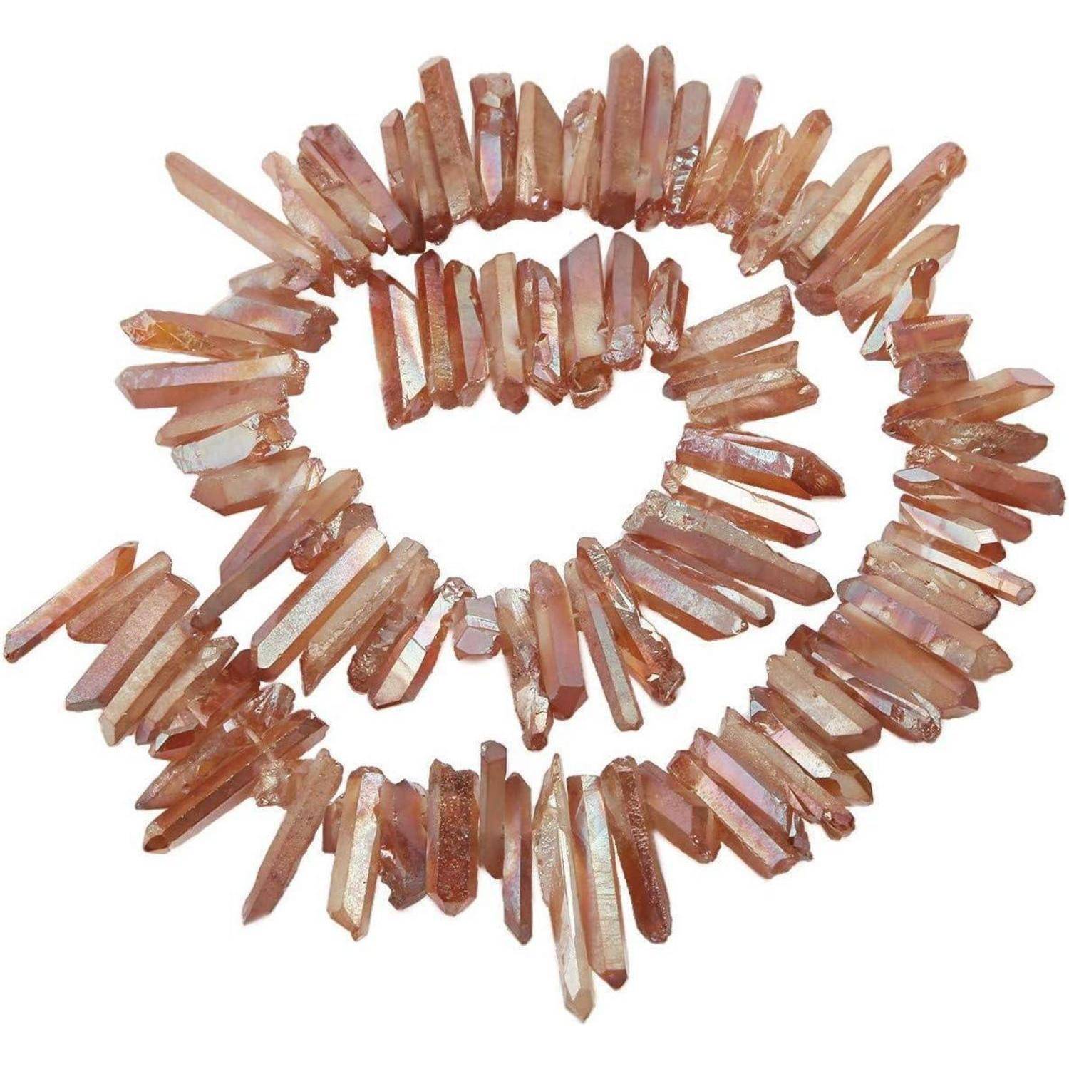 Perlen Titanium Beschichtet Kristall Orange(Grob;12mm-35mm Perlen)