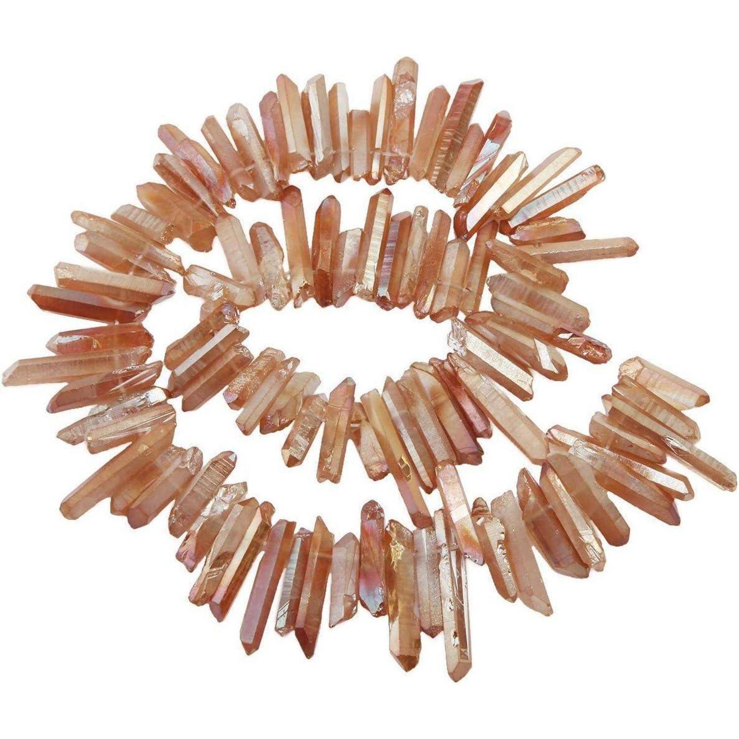 Perlen Titanium Beschichtet Kristall Orange(Grob;12mm-35mm Perlen)