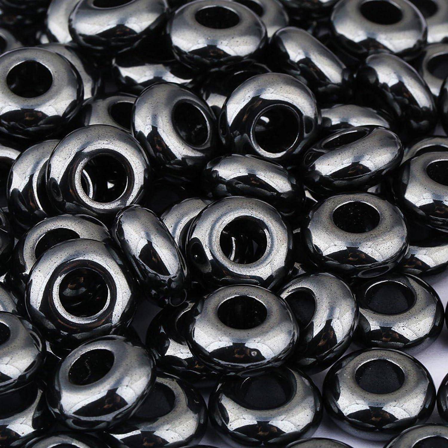 Schmuckperlen Rondelle Hämatit 14mmx6mm Packung mit 20 Stück