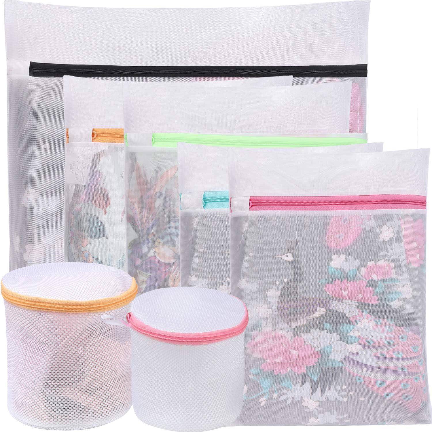Wäschesäcke Mesh Waschmaschine 7 Set 1XL 2L 2M 2BH Weißes Netz