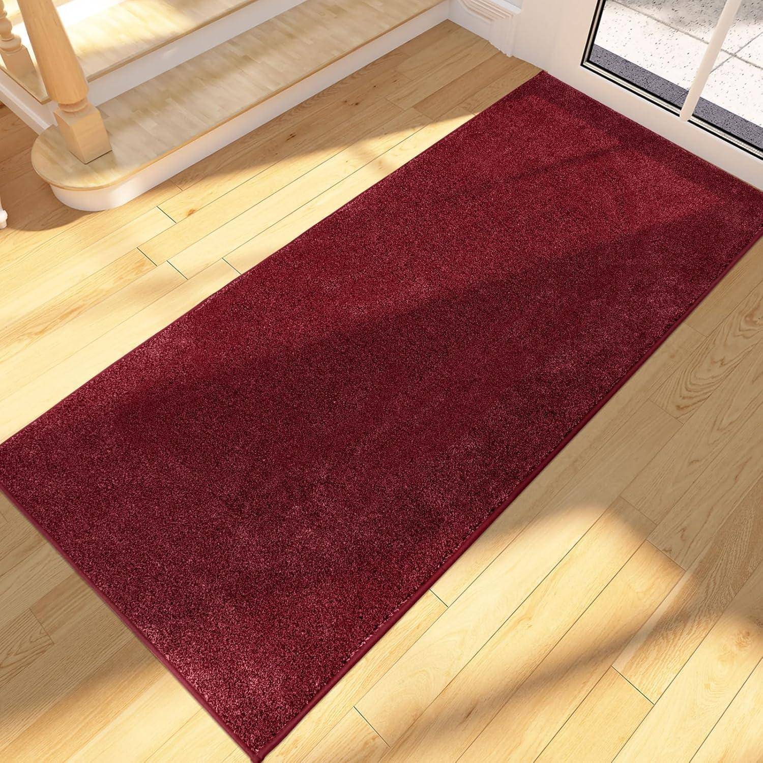 Schmutzfangmatte Sauberlaufmatte Fußmatte 60 x 150 cm (Rechteckig) Rot