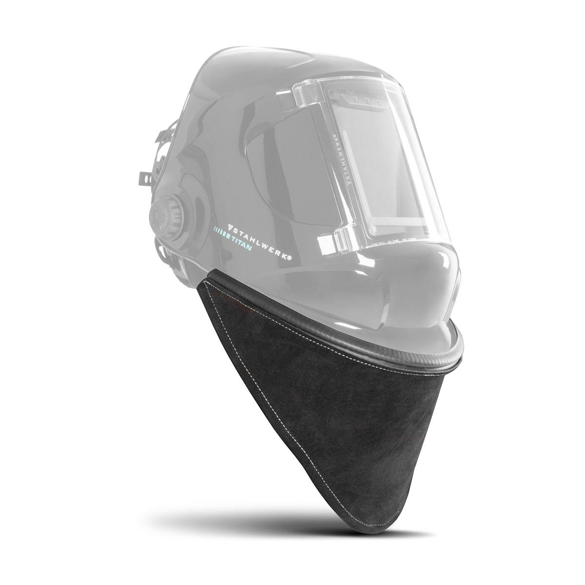 STAHLWERK Leder-Halsschutz und Brustschutz-Latz für Schweißhelme
