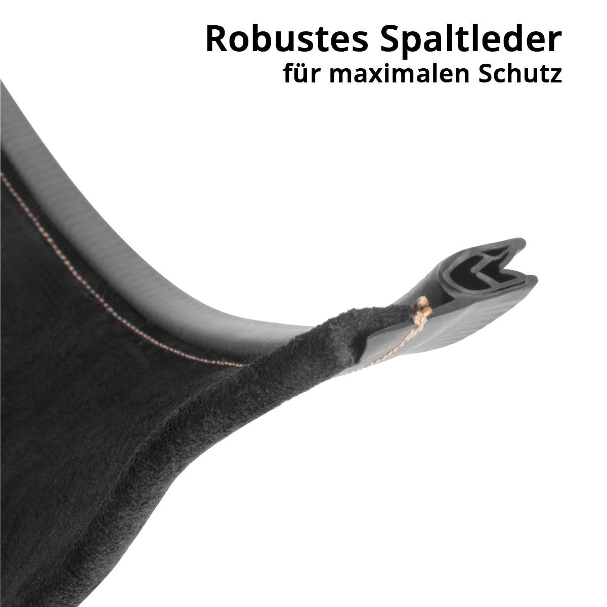 STAHLWERK Leder-Halsschutz und Brustschutz-Latz für Schweißhelme