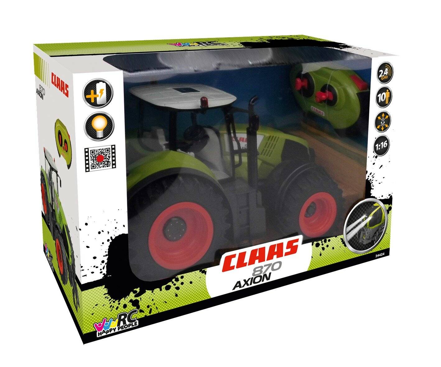 RC Claas Axion Tractor RTR 1:16