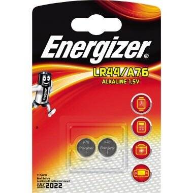 Energizer LR44/A76 Batterien, Lithium Knopfzelle, 2 Stück