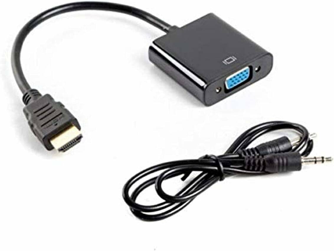 Lanberg Ad-0017-Bk Hdmi-A 1.4 Plug To Vga 15pol Socket Adapter + Jack