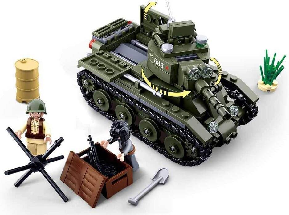 Sluban M38-B0686 - WWII -Allied Light Cavalry Tank