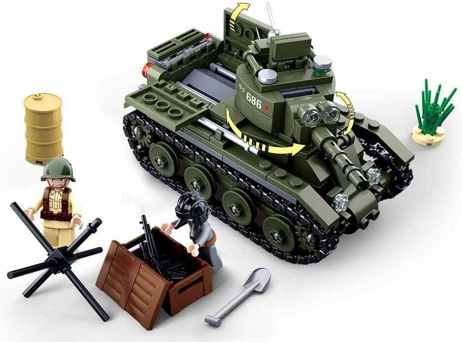 Sluban M38-B0686 - WWII -Allied Light Cavalry Tank