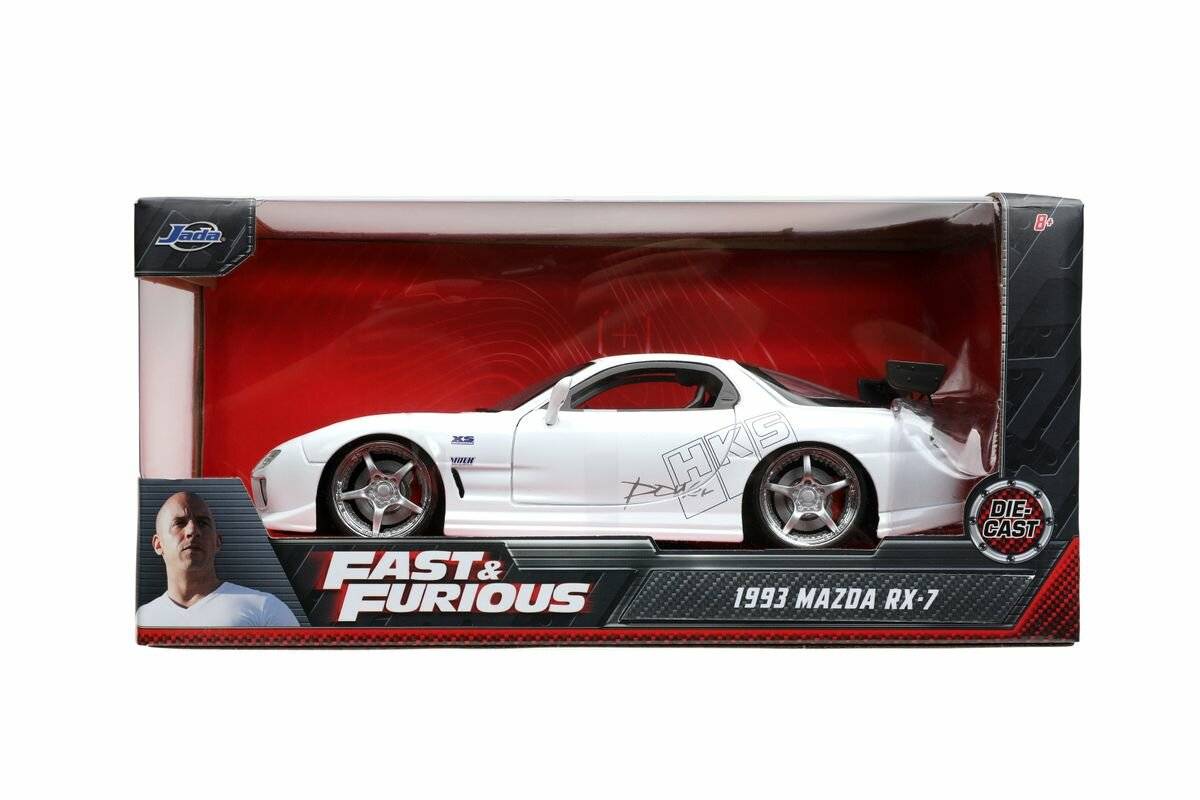 Jada Toys 253203065 - Fast & Furious: 1993 Mazda RX-7, 1:24 - Modellauto