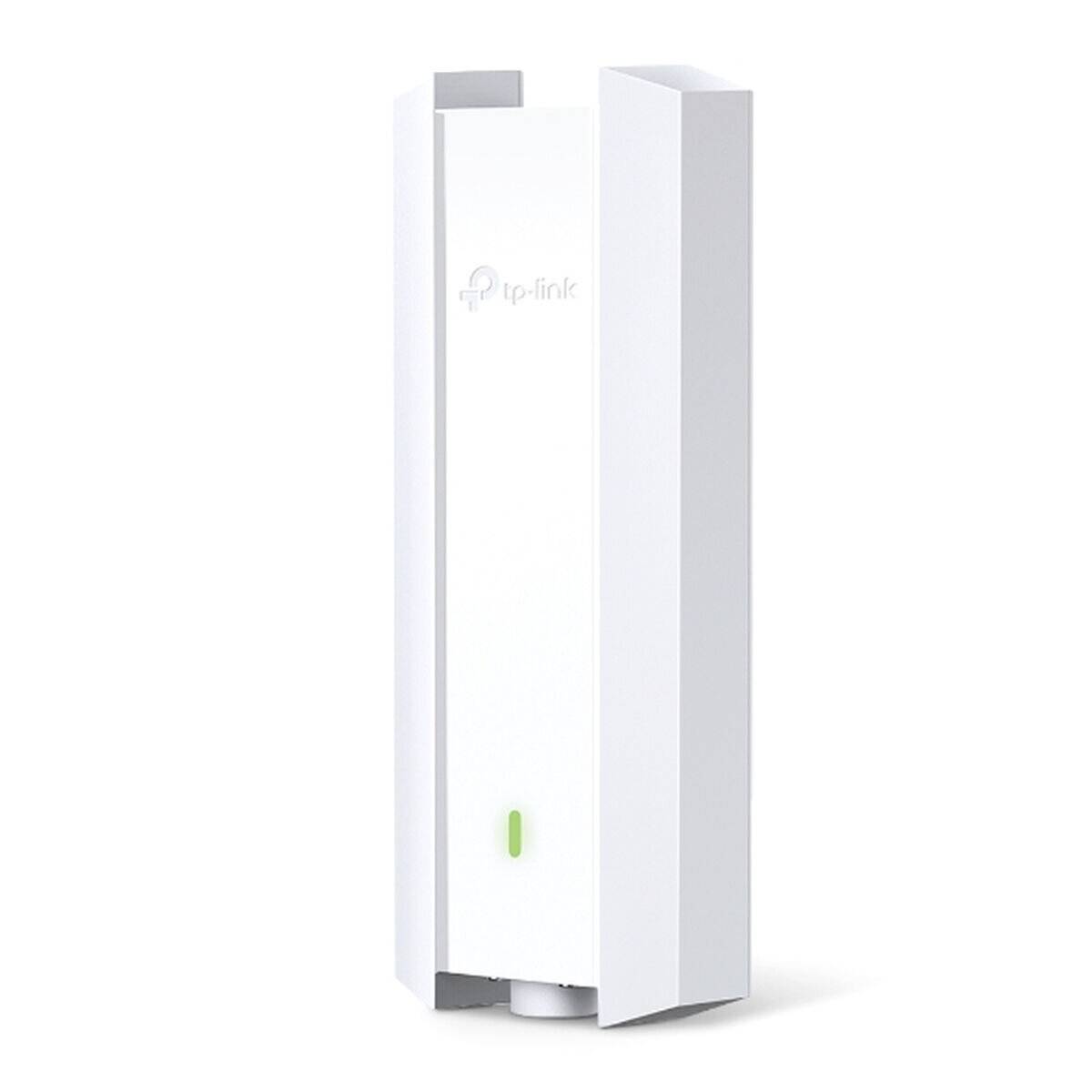 Weißer TP-Link Wireless Access Point mit elegantem, vertikalen Design und LED-Anzeige an der Vorderseite.