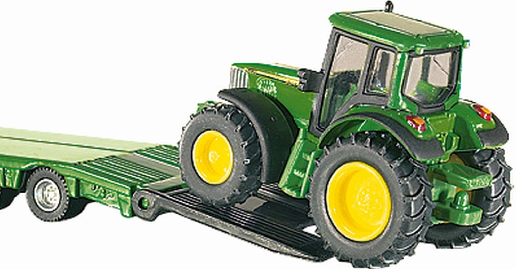 SIKU Tieflader mit John Deere