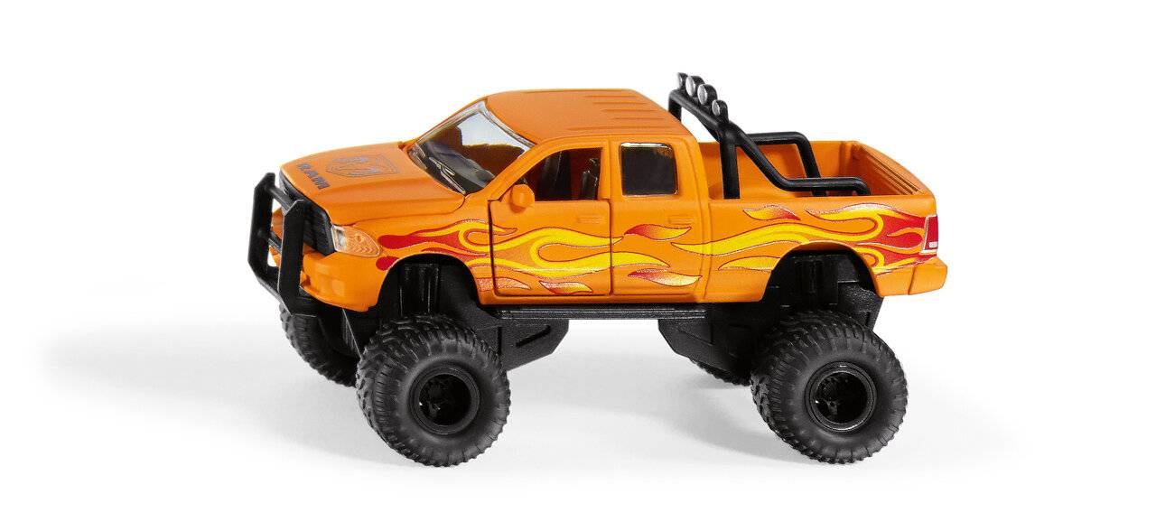 SIKU SUPER RAM 1500 mit Ballonreifen, Modellfahrzeug (orange)