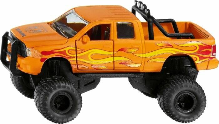 SIKU SUPER RAM 1500 mit Ballonreifen, Modellfahrzeug (orange)