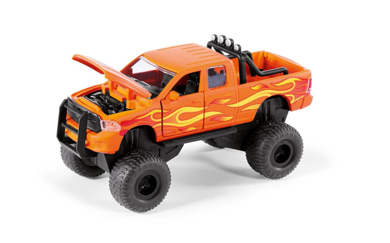 SIKU SUPER RAM 1500 mit Ballonreifen, Modellfahrzeug (orange)