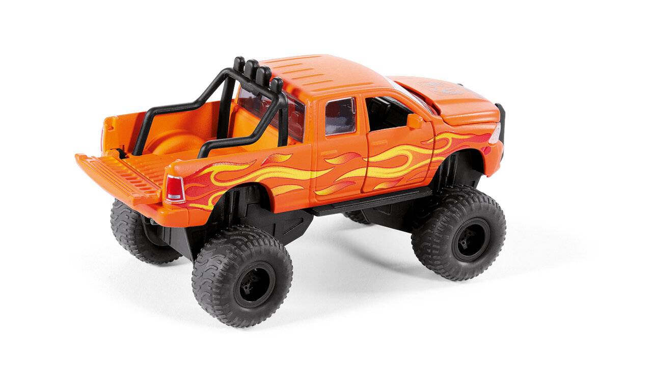 SIKU SUPER RAM 1500 mit Ballonreifen, Modellfahrzeug (orange)