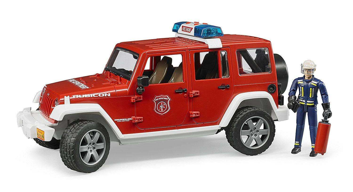 bruder Jeep Wrangler Unlimited Rubicon Feuerwehrfahrzeug