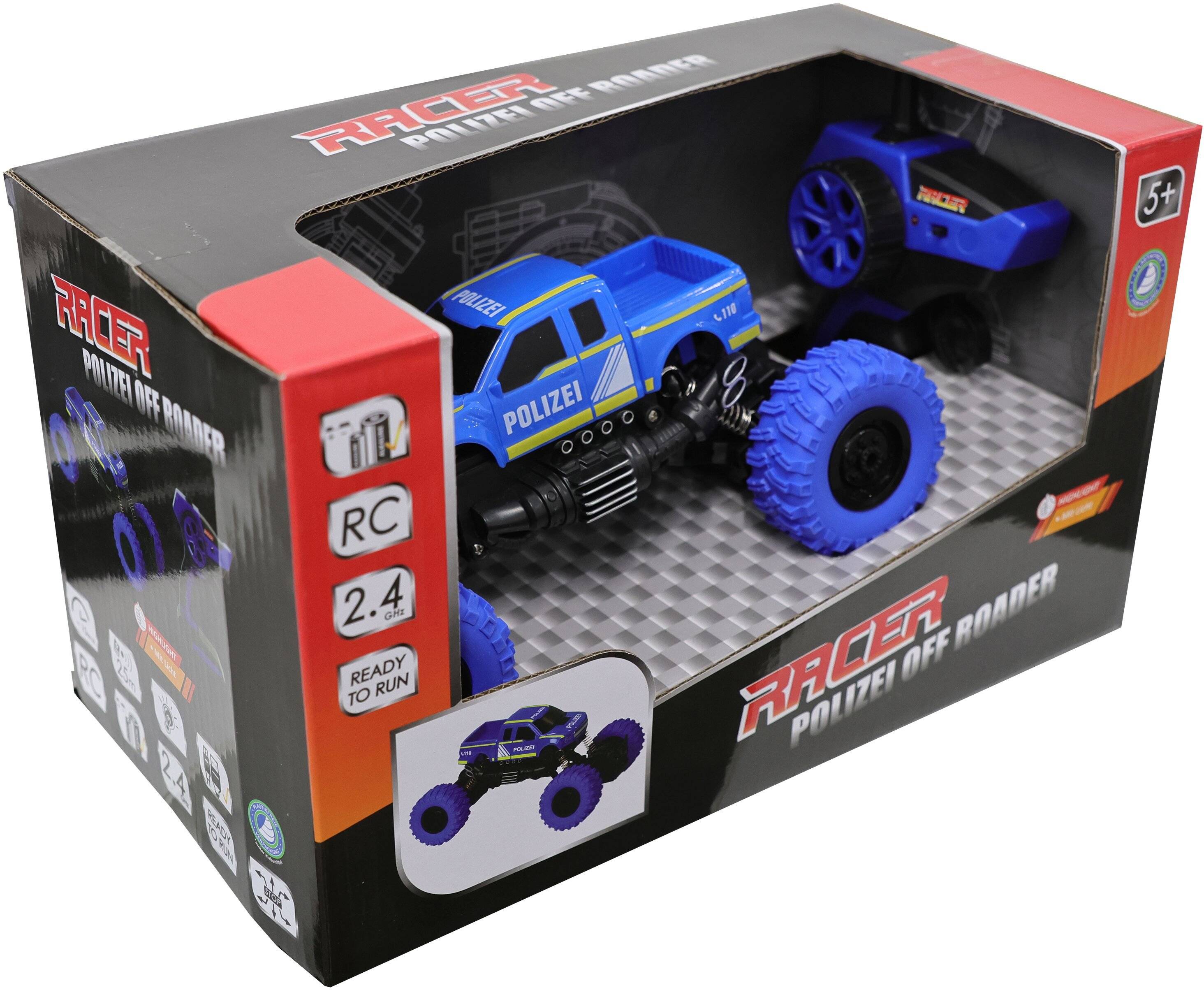 Vedes Racer R C Polizei Off Roader 2.4 GHz