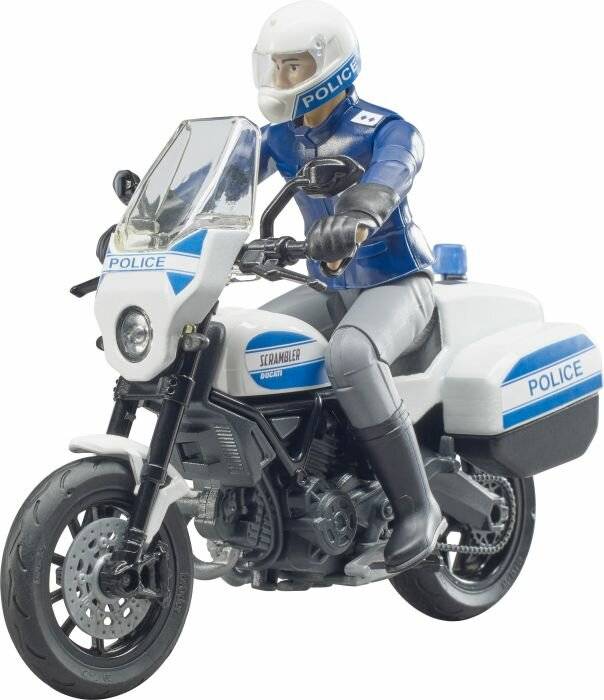 bruder bworld Scrambler Ducati Polizeimotorrad, Modellfahrzeug