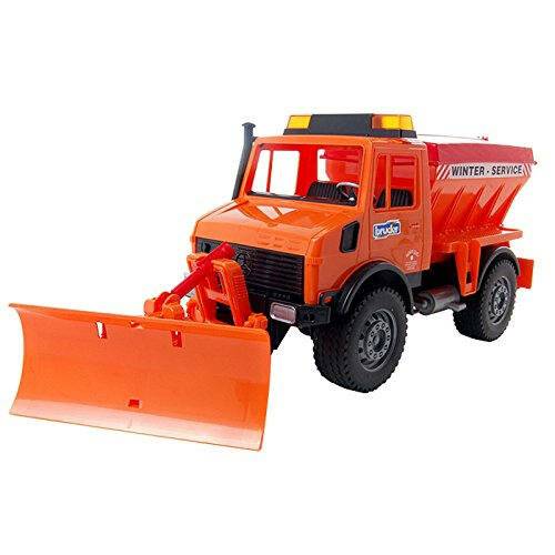 bruder MB-Unimog Winterdienst mit RÃ ¤ umschild, Modellfahrzeug