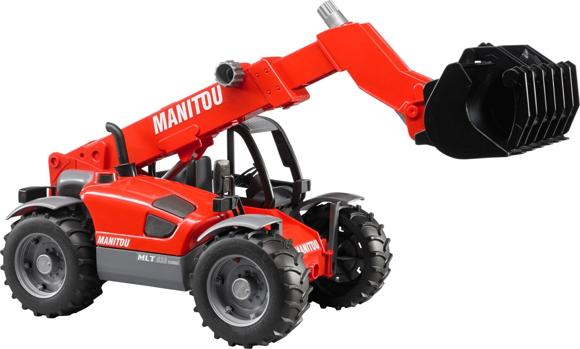bruder Manitou Teleskoplader MLT 633, Modellfahrzeug (rot/grau)