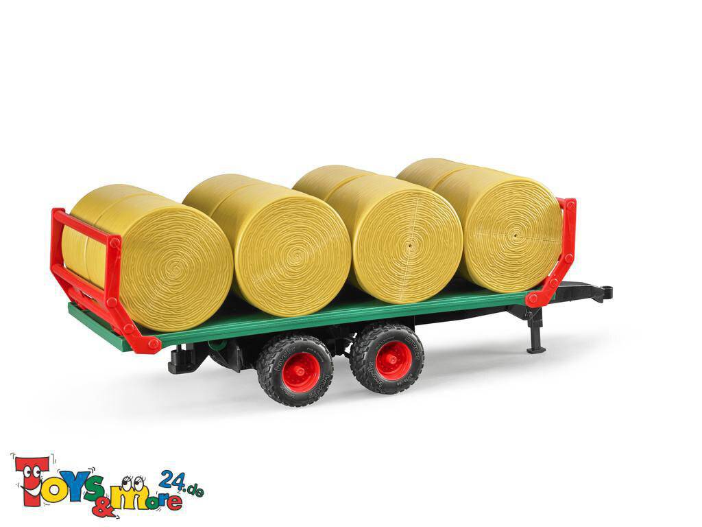 bruder BallentransportanhÃ ¤ nger , Modellfahrzeug (mit 8 Rundballen)