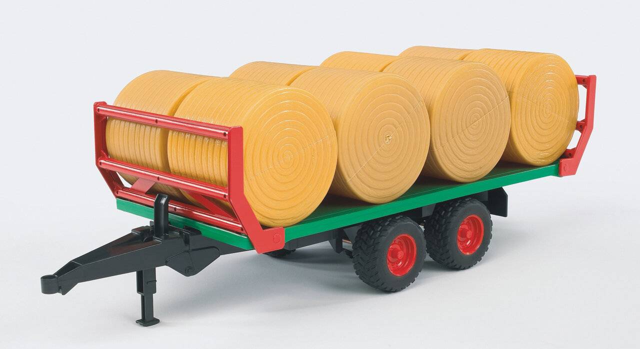 bruder BallentransportanhÃ ¤ nger , Modellfahrzeug (mit 8 Rundballen)